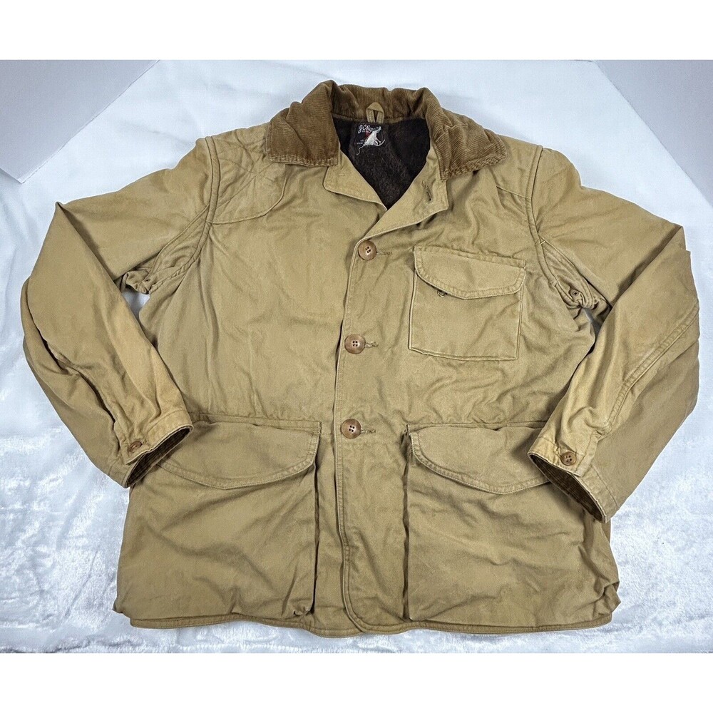 Vintage JC Higgins Sears and Roebucks Lined Duck Hunting Field Jacket Men’s L?